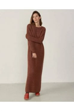 Casual Jurken American Vintage Jurk Brown -American Vintage Verkoop 03f700a7e4fdda258c527e256d59e9a3