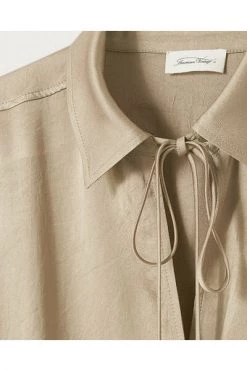 American Vintage Longsleeve Shirts Blouse Beige -American Vintage Verkoop 0495373b206ae4641efd2440fc475bf4