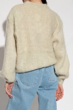 American Vintage Sweaters Ribbed Sweater Green -American Vintage Verkoop 04ac1b201ea706746c2653cbcba17521