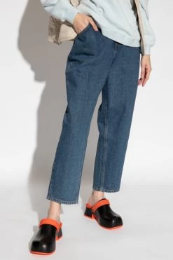 American Vintage Straight Jeans Jeans With Logo Blue -American Vintage Verkoop 093fc26232801b75bb1bd4a26a047f1b