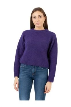 American Vintage Sweaters Round-neck Knitwear Purple