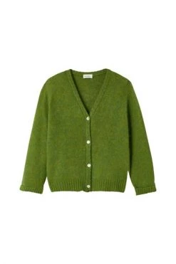 Vesten American Vintage Strickjacke Green -American Vintage Verkoop 11b3d5c8431e92e5d481bf2422e5a024