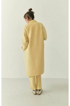 American Vintage Trenchcoats & Mantels Single-Breasted Coats Yellow -American Vintage Verkoop 1dbde0abbe12dfb67ca0a1665929979e