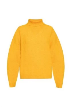 American Vintage Coltruien Loose-fitting Turtleneck Sweater Yellow -American Vintage Verkoop 2237ed71a432f5fdcd59194fcedd9f92