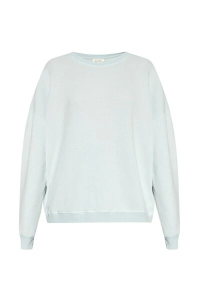 American Vintage Hoodies & Sweatvesten Sweatshirt With Vintage Effect Blue 6 American Vintage Hoodies & Sweatvesten Sweatshirt With Vintage Effect Blue - Afbeelding 4