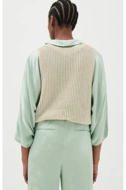 American Vintage Verkoop 28 American Vintage Truien & Vesten SPENCER Vest Beige