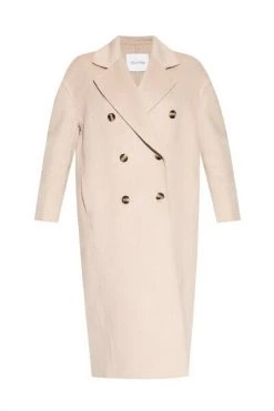 American Vintage Verkoop 34 American Vintage Trenchcoats & Mantels Dadoulove Double-Breasted Coat Beige