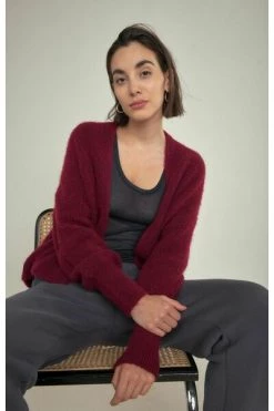 American Vintage Vesten Cardigans Red -American Vintage Verkoop 2d5954c2cba853a51753def39c449045