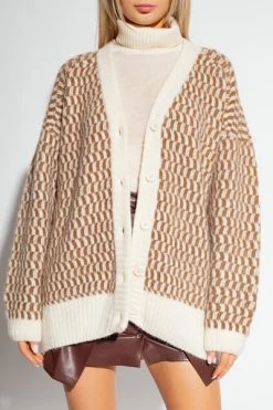 American Vintage Vesten Cardigan Beige -American Vintage Verkoop 3b3bc7f7dbdcd80fd4c7e38d03144f76