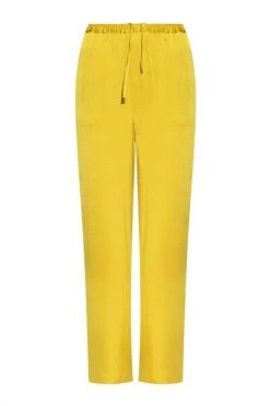 American Vintage Pantalons Trousers With Pockets Yellow -American Vintage Verkoop 3f84442cbe80a98a1e1be571bab6bd26