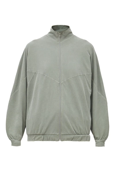 American Vintage Hoodies & Sweatvesten Oversized Jacket Green 4 American Vintage Hoodies & Sweatvesten Oversized Jacket Green - Afbeelding 2