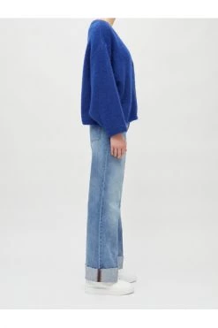 American Vintage Vesten Oversized-Strickjacke Blue -American Vintage Verkoop 46ba5ebf092467c7f1c3f8f3c8ddc354