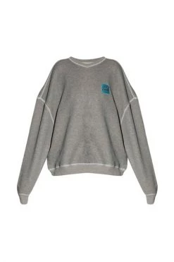 American Vintage Hoodies & Sweatvesten Patched Sweatshirt Gray
