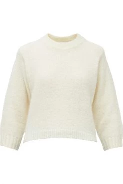 American Vintage Sweaters Shortened Sweater White -American Vintage Verkoop 4bf33cd76865cb1d430a6d70e13436be