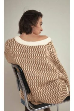 American Vintage Verkoop 30 American Vintage Vesten East Cardigan Brown