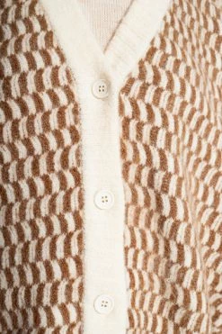 American Vintage Vesten Cardigan Beige -American Vintage Verkoop 557883c6e132f77a3b6aae9aca37af1f