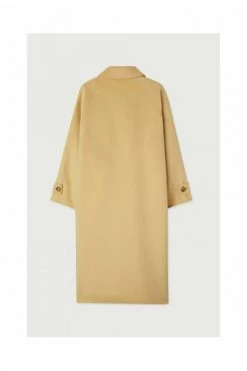 American Vintage Trenchcoats & Mantels Single-Breasted Coats Yellow -American Vintage Verkoop 59cac390cbe077047fbef48dc14b474e