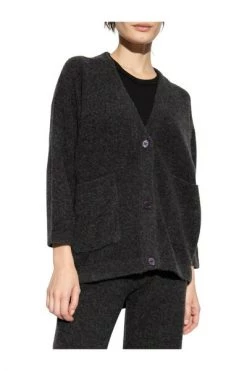 American Vintage Vesten Loose-fitting Cardigan Gray