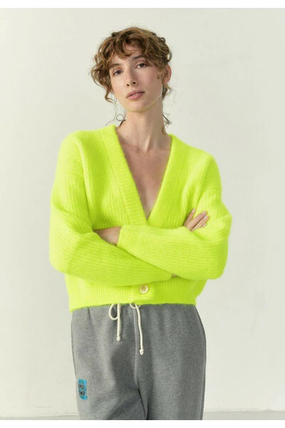 American Vintage Vesten Cardigans Yellow 3 American Vintage Vesten Cardigans Yellow