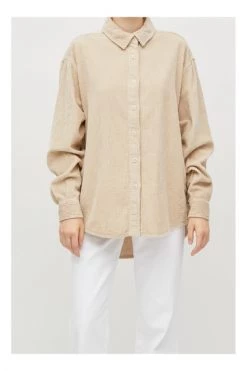 American Vintage Casual Overhemden Blouses & Shirts Beige