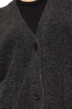 American Vintage Vesten Loose-fitting Cardigan Gray -American Vintage Verkoop 71e9166b314bb5fda4cd497247a292df