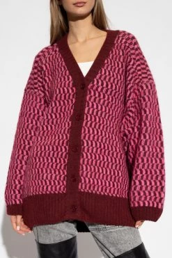 American Vintage Vesten Cardigan Pink -American Vintage Verkoop 7d48e8961cb4d438273a6373e6c86083