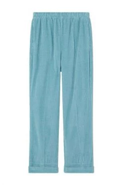 American Vintage Pantalons Straight Trousers Blue