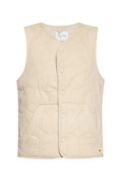 American Vintage Bodywarmers Quilted Vest Beige -American Vintage Verkoop 88732fc2087ff0eee7c9413fad9d3f02