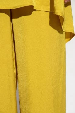 American Vintage Pantalons Trousers With Pockets Yellow