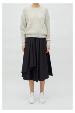 American Vintage Sweaters Oversized Sweater With Alpaca Gray -American Vintage Verkoop 8b9fa2b067c19bfd3f5f2cc0b81ae804