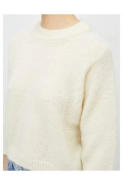 American Vintage Sweaters Shortened Sweater White -American Vintage Verkoop 909489339babf6fcc8134a28022214f8