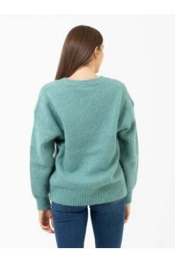 American Vintage Sweaters V-neck Knitwear Green