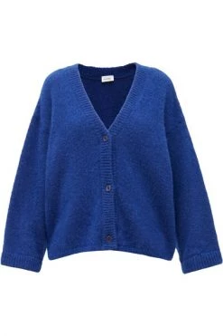 American Vintage Vesten Oversized-Strickjacke Blue -American Vintage Verkoop 9cd403c9604c1ee4515daa8894090fad