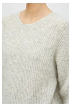 American Vintage Sweaters Oversized Sweater With Alpaca Gray