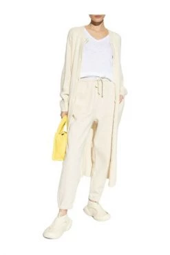 American Vintage Vesten Loose-fitting Cardigan Beige -American Vintage Verkoop b1ea044fd232361d29306abd747c1551