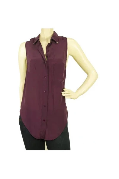 American Vintage Vintage Tops Pre-ownedSilktops Purple 5 American Vintage Vintage Tops Pre-ownedSilktops Purple - Afbeelding 3