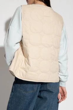 American Vintage Bodywarmers Quilted Vest Beige -American Vintage Verkoop beddb3f3a31036808bd8a02e32b19cc4
