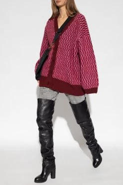 American Vintage Vesten Cardigan Pink