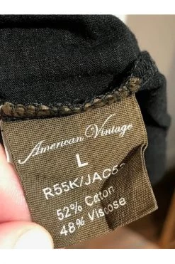 American Vintage Verkoop 36 American Vintage Vintage Tops Pre-owned Viscose Tops Black