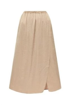 American Vintage Midirokken Skirt Beige -American Vintage Verkoop cd85475018845147f3f741a1748151be