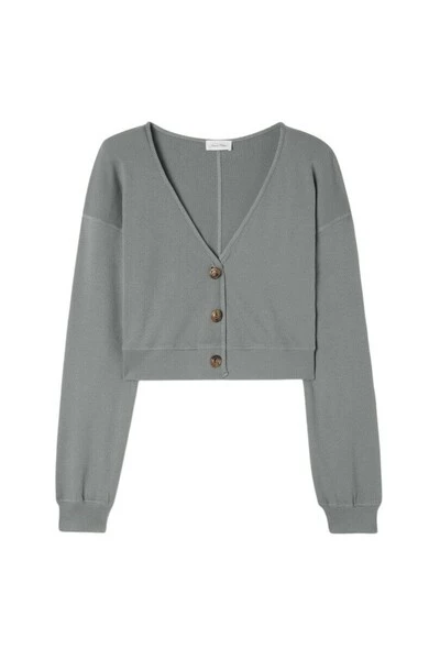 American Vintage Vesten CARDIGAN Gray 4 American Vintage Vesten CARDIGAN Gray - Afbeelding 2