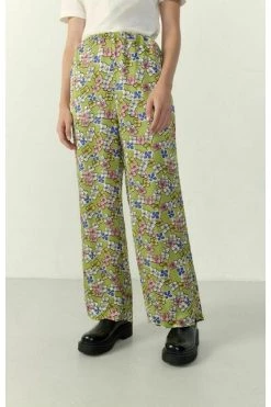 American Vintage Wijde Broeken Wide Trousers Green -American Vintage Verkoop d5efbadf5827dbf6cd635ac232b42bdf