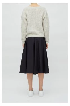 American Vintage Sweaters Oversized Sweater With Alpaca Gray -American Vintage Verkoop da2bf61bc6ef28bb4da1b8829a434f05