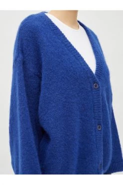 American Vintage Vesten Oversized-Strickjacke Blue -American Vintage Verkoop e6bb51c33327ba4f3da577c74e68bd2d