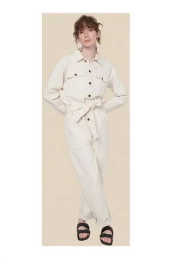 American Vintage Jumpsuits & Tuinbroeken Jumpsuit White -American Vintage Verkoop eb5ab71ecb51f495de748086909d481e