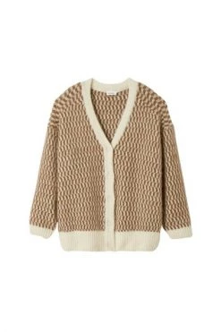 American Vintage Vesten East Cardigan Brown -American Vintage Verkoop ed08f117383d77c30aa97589d7362fd9