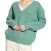 American Vintage Sweaters Relaxed-fitting Sweater Green -American Vintage Verkoop edd65b5b6949406c1da841e88f591b89