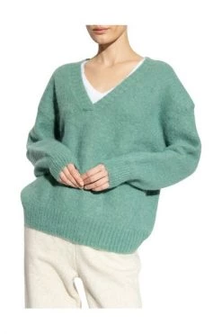 American Vintage Sweaters Relaxed-fitting Sweater Green