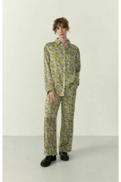 American Vintage Wijde Broeken Wide Trousers Green -American Vintage Verkoop ee6f53093a688cb1ca1b263323692d82