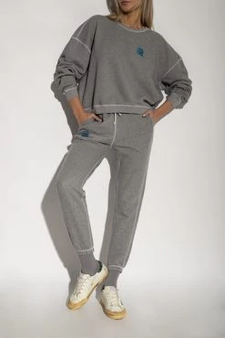 American Vintage Distressed Sweatpants Gray -American Vintage Verkoop f2aac4d82400e56d0fa9c0d0a3697f2d